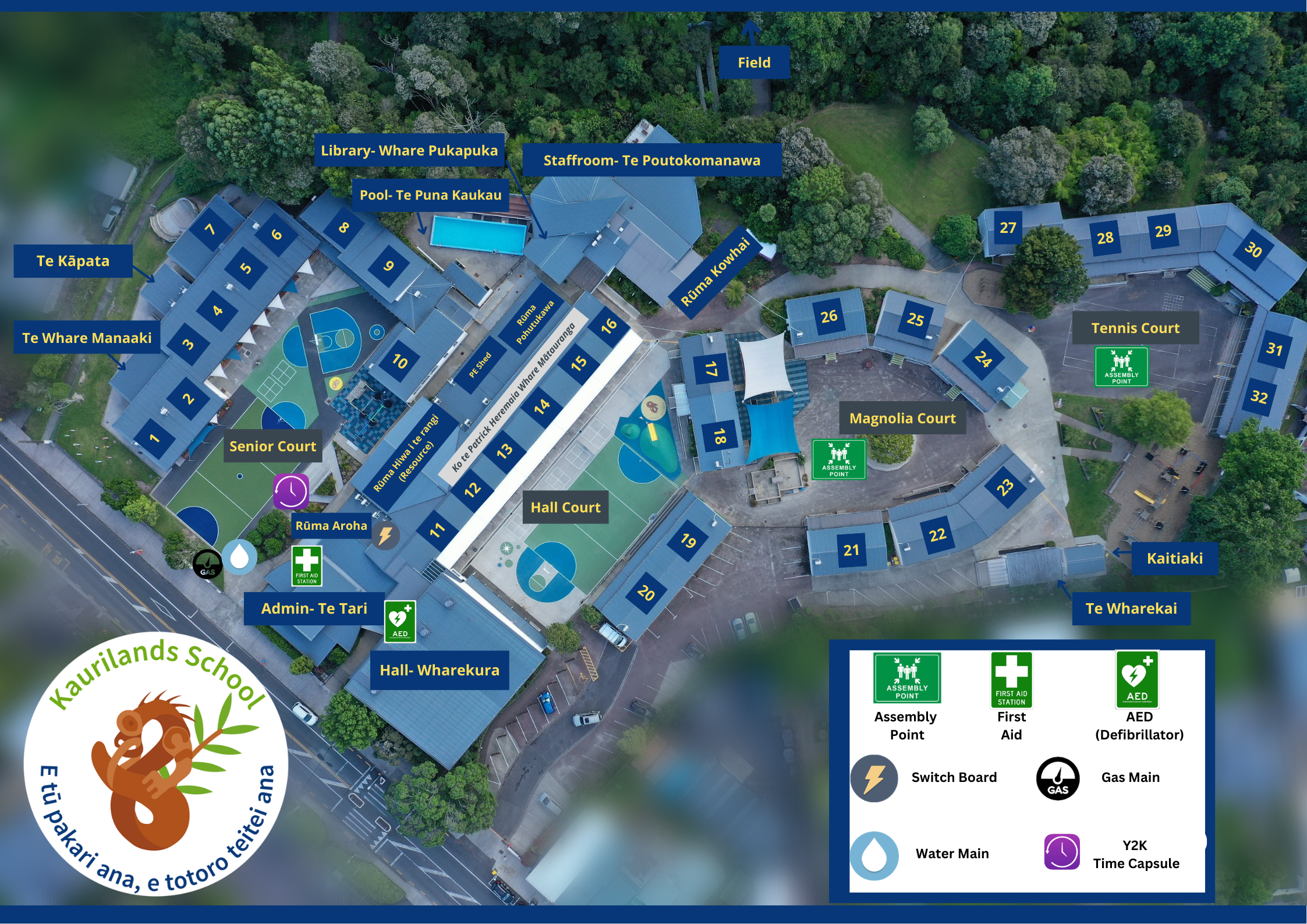 Kaurilands School Map New 2026